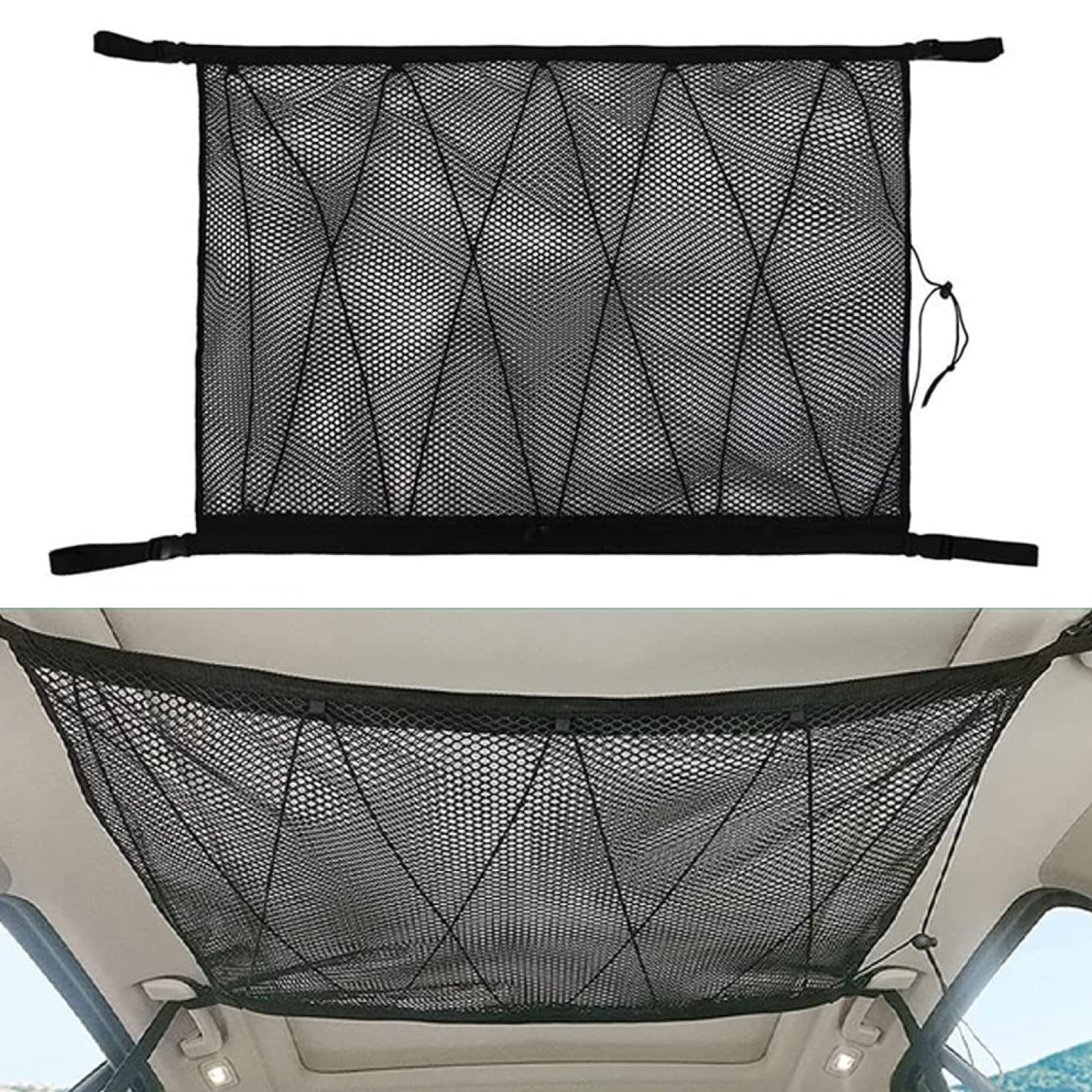 Amazon | MORYTRADE 車 収納 天井 ネット ラゲッジネット 車内収納